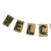 Northlight 6' Brown/Green Twine “Welcome” Hanging Wall Decoration - 2 of 3