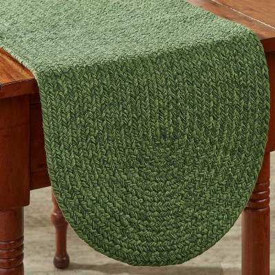 Spice Bin 54” Braided Table Runner - Mint