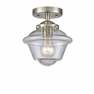 Oxford - 1 Light Semi-Flush Mount In Industrial Style-8.13 Inches Tall and 7.5 Inches Wide - 1 of 1