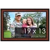 PosterPalooza | Simple Brown Picture Frame - UV Acrylic, Backing Board, Hanging Hardware Included - 2 of 4
