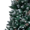 vidaXL Christmas Tree Artificial Xmas Tree with Pine Cones and White Snow - 7 x 4 ft - 4 of 4