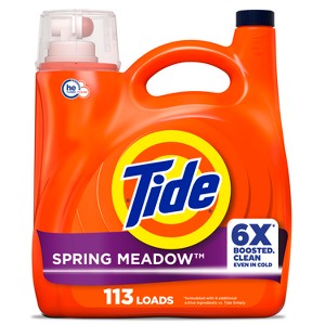 Tide Laundry Detergent Spring Meadow HE Liquid Laundry Soap - 1 of 4