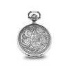 Black Bow Jewelry Charles Hubert Antiqued Floral Design Pocket Watch 44mm - 2 of 4