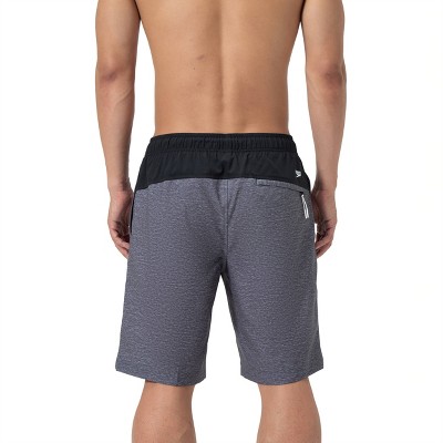 Мужские шорты Speedo Men's 9" Marina Swim Shorts - Heathered Gray L: Mesh Liner, Elastic Waistband, UPF 50+ Protection — фото 2