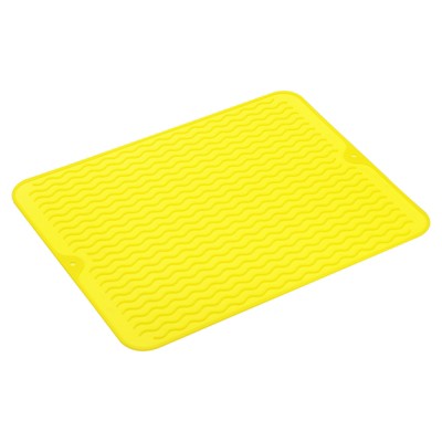 Unique Bargains Silicone Heat Resistant Non-Slip Flexible Dish Drying Mat 1 Pc