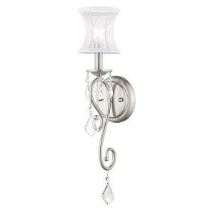 Livex Lighting Newcastle 1 - Light Wall Light in  Brushed Nickel - 1 of 1