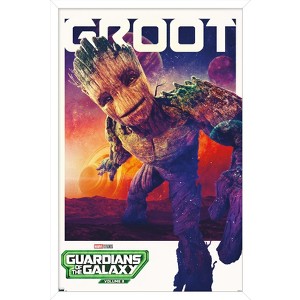 Trends International Marvel Guardians of the Galaxy Vol. 3 - Groot One Sheet Framed Wall Poster Prints - 1 of 4