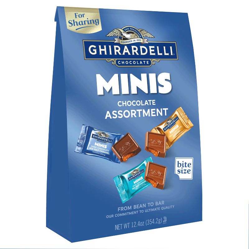 Ghirardelli Minis Chocolate Assortment Bag Candy - 12.3oz, 1 of 8