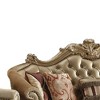 Acme Furniture Vendome II Sofa Bone Synthetic Leather/Gold Patina - 2 of 4