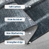 Acekool Modern Geometric Rug - Washable 5x7 Non-Slip Area Carpet in Black & Grey - 4 of 4