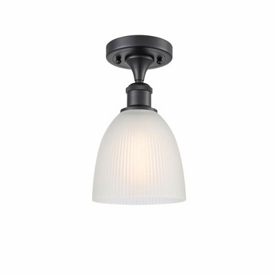 Castile - 1 Light Semi-Flush Mount In Industrial Style-11 Inches Tall and 6 Inches Wide