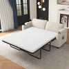 72.8'' Sleeper Sofa with Full Size Mattress, USB Ports, Cup Holders, Side Pockets and Phone Holder for Living Room-Maison Boucle - 2 of 4