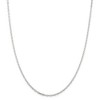 Black Bow Jewelry 2.2mm Sterling Silver D/C Solid Elongated Cable Chain Necklace - 3 of 4