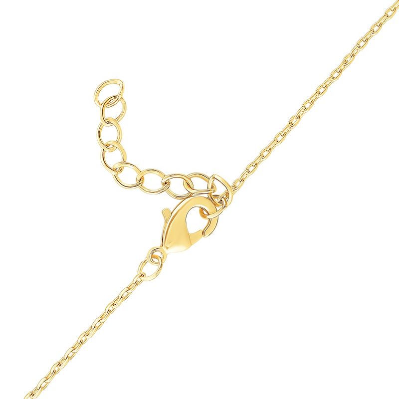 Sanrio Hello Kitty Womens Yellow Gold Plated Letter Bracelet - Cubic Zirconia Initial Bracelet - Officially Licensed, 3 of 6
