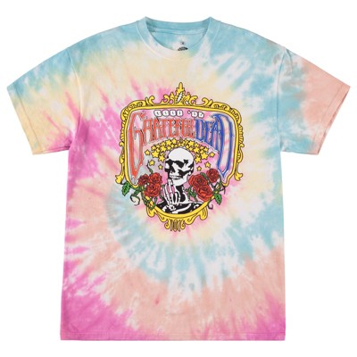 Mens Grateful Dead Rock Shirt - Grateful Dead Dancing Skeleton Vintage Tie Dye Rock Tee