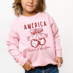 The Juniper Shop Land Of The Free Cherries Toddler Sweatshirt - 1 of 4