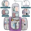 PAVILIA Toiletry Bag Travel Women Men, Hanging Water Resistant Makeup Accessories Cosmetic Organizer Large Essential Kit - 2 of 4