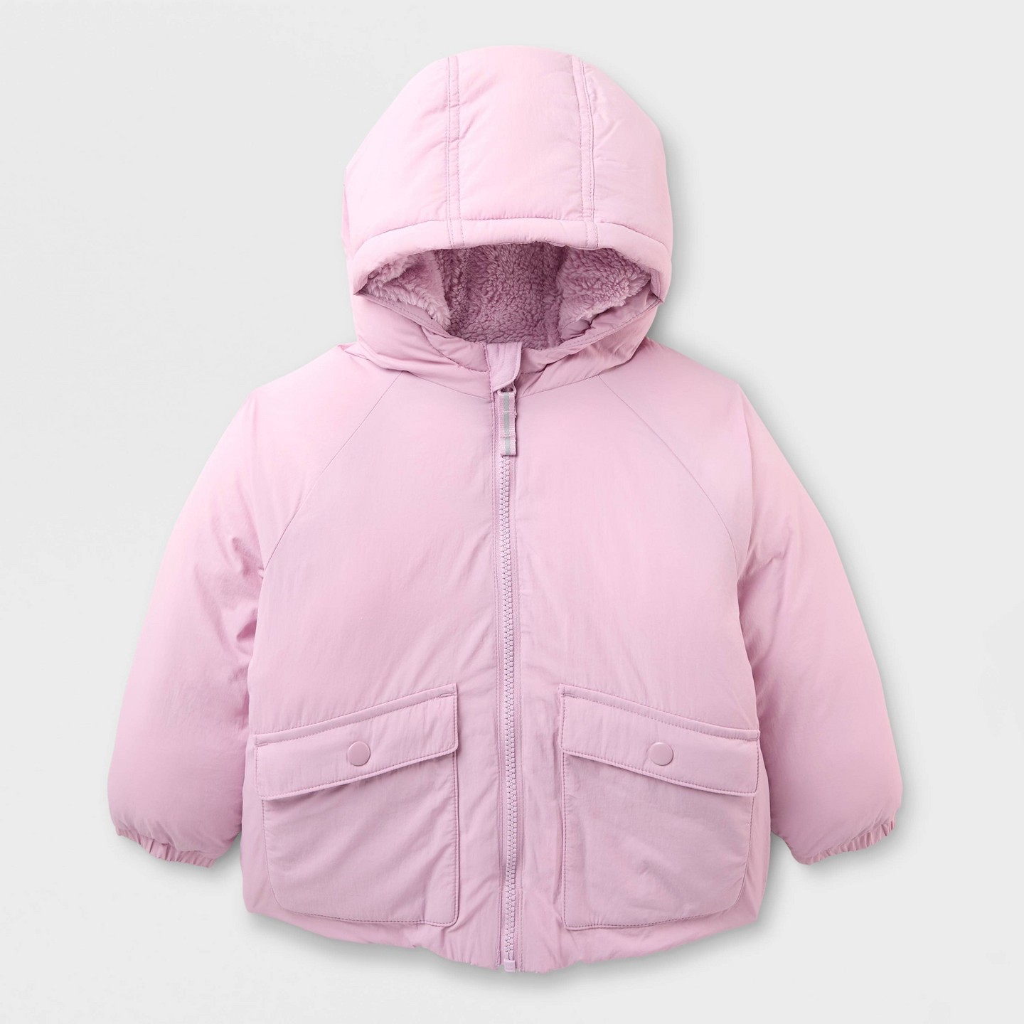Куртка Cat & Jack Crinkle Heavy Weight Jacket для девочек-малышей, цвет: Розовато-лиловый — фото 2