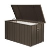 Christopher Knight Home Yale Outdoor 200Gallon Galvanized Steel Storage Deck Box with Handles and Lockable - 2 of 4