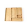 LunaLulinlk Bamboo Drawer Organizer 5pc Set, 17.9Wx 14.96Dx1.97H in, Natural Bamboo Color - 3 of 4