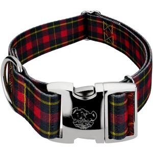 Country Brook Petz 1 1/2 Inch Premium Buffalo Plaid Dog Collar - 1 of 4