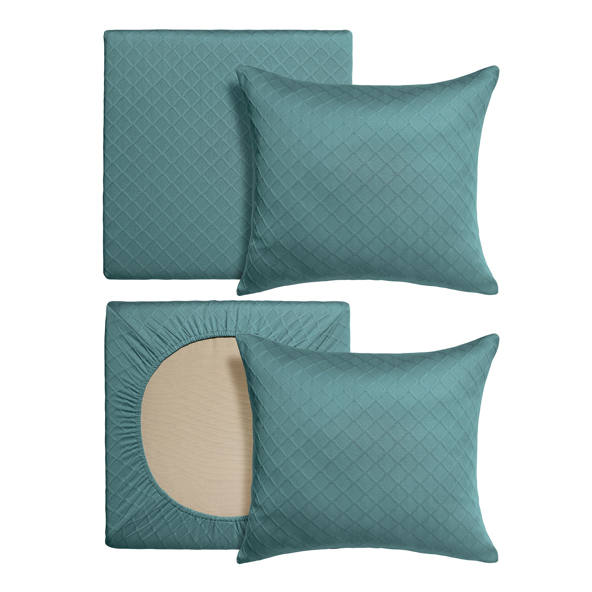 ARDEN Elastic Deep Seat Cushion Cover, (2-Pack), Stretch Knit Patio Cushion Slipcover, Fade Resistant, Machine Washable