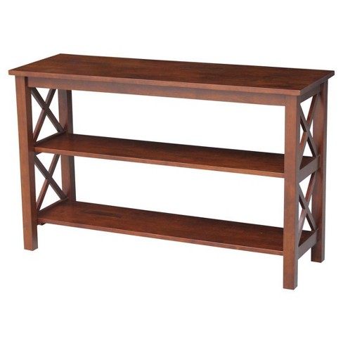 International Concepts Hampton Console Table Espresso: Stained Wood ...