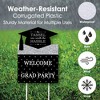 Big Dot of Happiness Silver Graduation Party Decorations - Grad Party Welcome Yard Sign - 3 of 4