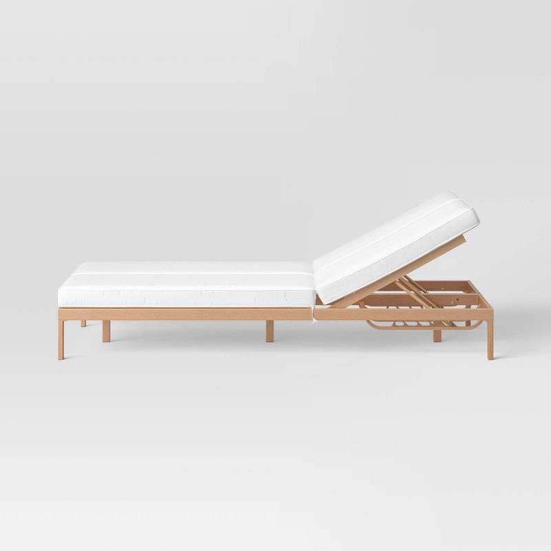 Double Wide Chaise Lounge - Light Brown - Threshold&#8482; designed with Studio McGee, 4 of 11