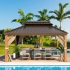 Erommy Hardtop Gazebo Aluminum Frame Gazebo - 3 of 3