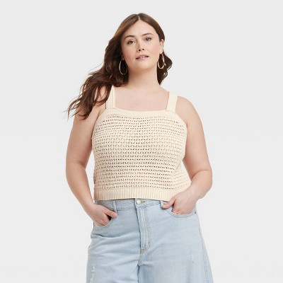 Women's Openwork Sweater Tank - Universal Thread™