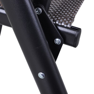 Compact Light Grey Folding Patio Chair Set for Outdoor, Camping, and Travel