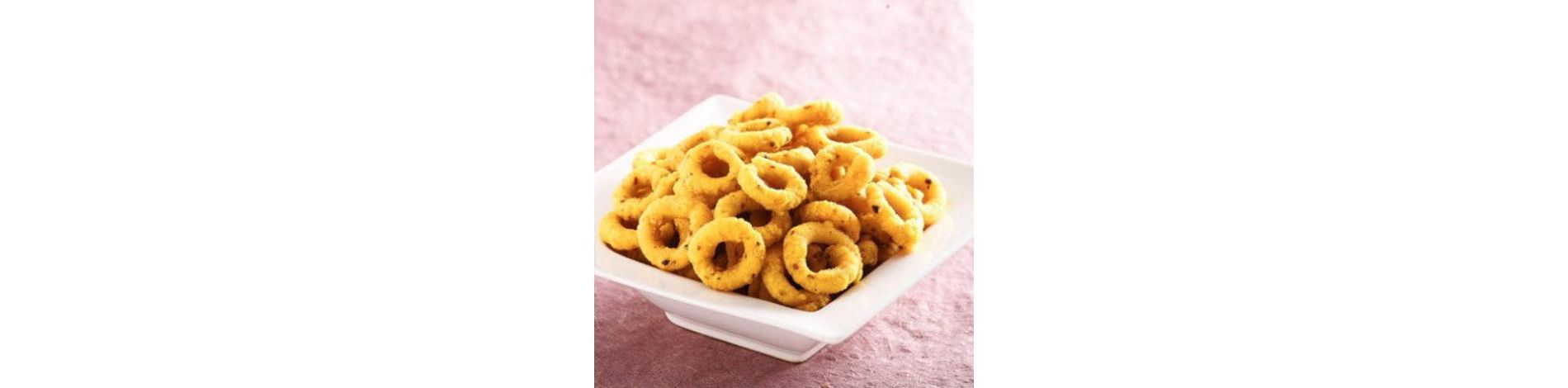 GSS Traditional Spicy & Crunchy Andhra Murukku / Murukulu / Chakralu - Pack of 2 × 250g = 1.1 lbs