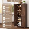 70" Tall Kitchen Pantry Cabinets with 2 Doors and 3 Adjustable Shelves, Freestanding Modern Storage Cabinet for Dining Room, Living Room - 4 of 4