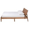 Queen Eileen Wood Platform Bed Walnut Brown - Baxton Studio: Mid-Century Design, Rubberwood - 3 of 4
