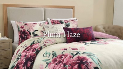 Plum Haze Queen Cotton Sateen Reversible Comforter Set
