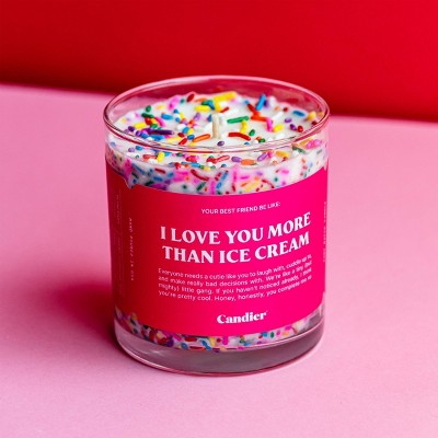 I Love You More Than Ice Cream Scented Soy Candle with Sprinkles
