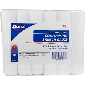 Dukal Conforming Stretch Gauze Non-Sterile  6" X 4.1 Yard, 12 Ct - 1 of 2