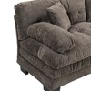 Ridstar Two-Seat Sectional Sofa For Living Room & Apartment-Gray - 3 of 4