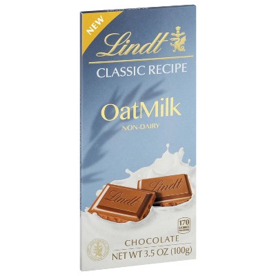 Lindt Classic Recipe Oat Milk Plain Chocolate Bar - 3.5oz
