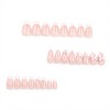 LOVELAY CREATIONS Medium Almond 3D Flower Press-On Nails - 2 of 3