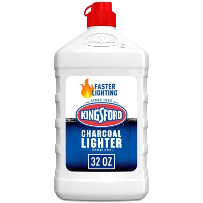 Kingsford 32oz Odorless Charcoal Lighter Fluid Bottle: Quick BBQ Start, No Aftertaste