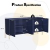 CLIHOME 30.12 in. H 4-Door Utility Storage Cabinet with Adjustable Shelves - 4 of 4
