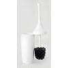 iDESIGN Una Slim Toilet Bowl Brush And Holder Set White