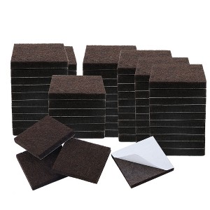 Unique Bargains Felt Self-stick Non-slip Anti-scratch Square Furniture Floor Pads 70 Pcs - 1 of 3