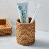 LunaLulinlk Natural Rattan Toothbrush Holder - 2 of 4