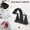 PAGED Modern Bathroom Faucets 2 Handle 4 Inch Centerset Bathroom Sink Faucet Vanity Basin Faucet with Pop-Up Drain - 2 of 4