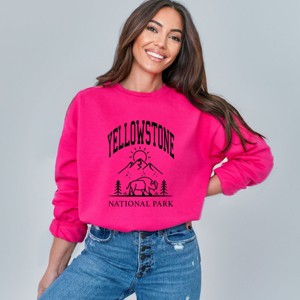 Simply Sage Market Yellowstone National Park Mountain Sweatshirt - 1 of 4