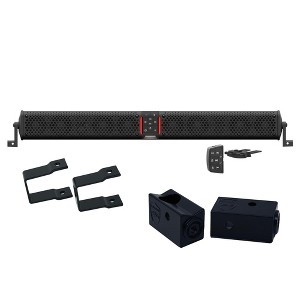 Wet Sounds STEALTH-XT-12-B Speaker w/Remote, Black+Brackets - 1 of 4