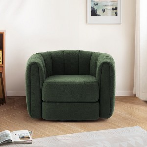 Akoasm Modern Soft Swivel Accent Barrel Sofa & Chair For Living Room, Office & Bedroom - 1 of 4